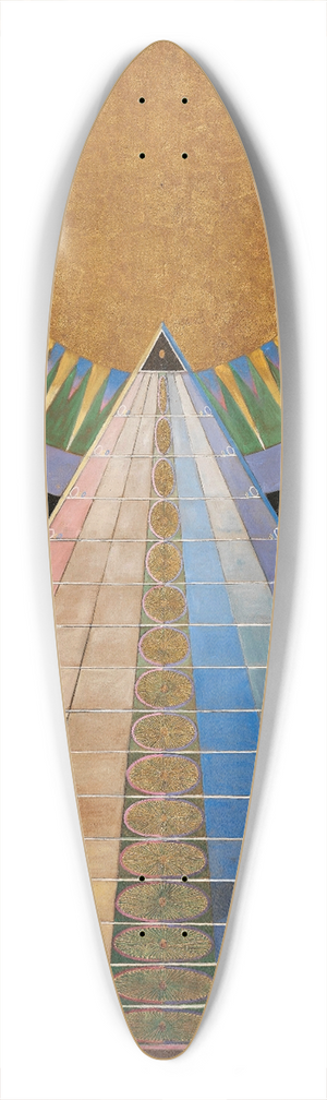 Hilma af Klint - Altarpiece No. 1 Group X 39.3 inch art pintail longboard deck