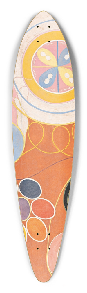 Hilma af Klint - Group IV, No. 3. The Ten Largest, Youth 39.3 inch art pintail longboard deck