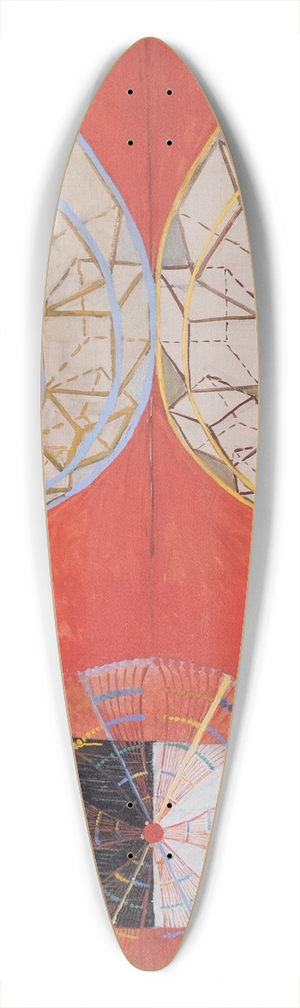 Hilma af Klint - Group IX-SUW, The Swan, No. 9 39.3 inch art pintail longboard deck