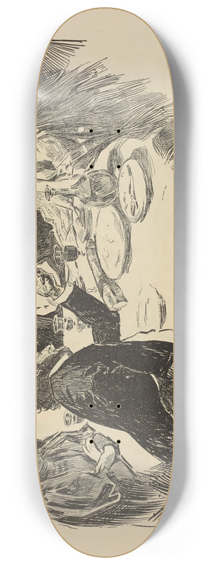 Charles Dana Gibson - Puzzle. A funny story. Find the Englishman 8.25 inch art skate deck