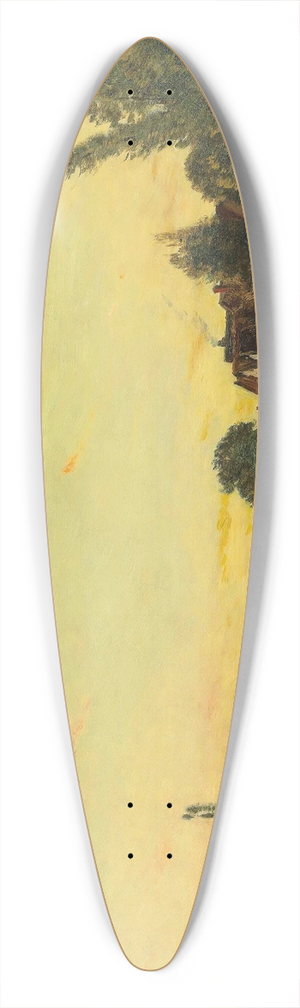 Hippolyte Camille Delpy - Soleil Couchant  Portejoie 39.3 inch art pintail longboard deck Hippolyte Camille Delpy - Soleil Couchant  Portejoie 39.3 inch art pintail longboard deck