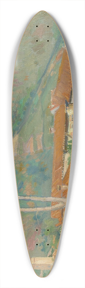 Hippolyte Petitjean - Landscape, Upper St. Tropez 39.3 inch art pintail longboard deck