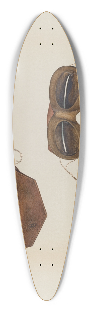 H. Langden Brown - Eye Shades 39.3 inch art pintail longboard deck