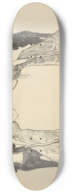 Charles Dana Gibson - Rival beauties 8.25 inch art skate deck