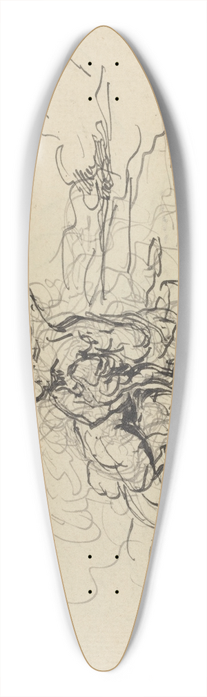 Honor Daumier - Centaur Carrying Off a Woman 39.3 inch art pintail longboard deck
