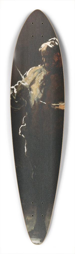 Honor Daumier - The Painter at His Easel 39.3 inch art pintail longboard deck