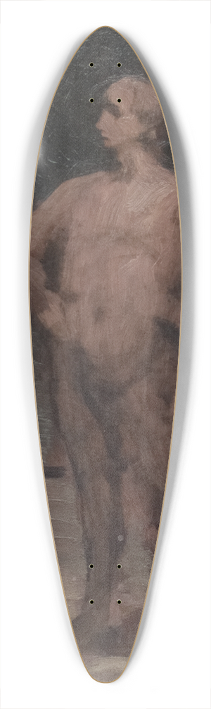 Honor Daumier - The Wrestler 39.3 inch art pintail longboard deck