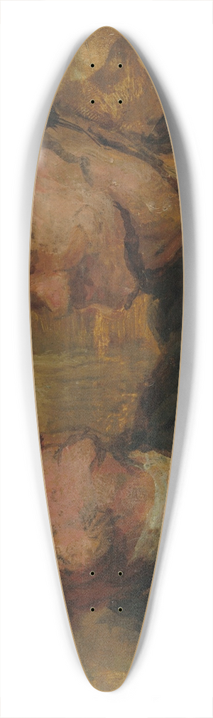 Honor Daumier - Two Lawyers 39.3 inch art pintail longboard deck