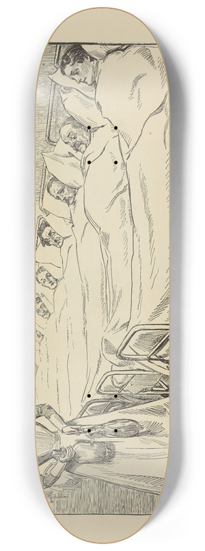 Charles Dana Gibson - She becomes a trained nurse 8.25 inch art skate deck