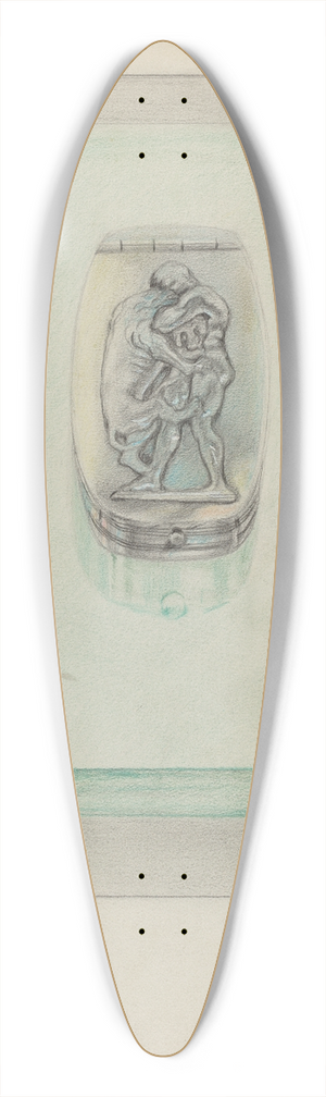 Horace Reina - Silver Snuff Box 39.3 inch art pintail longboard deck