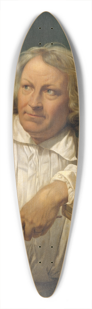 Horace Vernet - Bertel Thorvaldsen (17681844) with the Bust of Horace Vernet 39.3 inch art pintail longboard deck