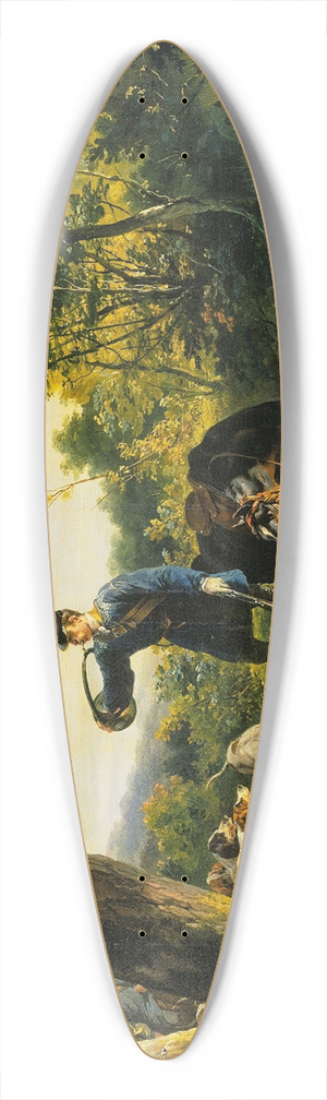 Horace Vernet - The Quarry 39.3 inch art pintail longboard deck