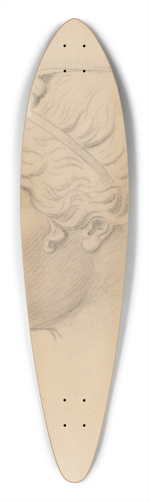 Horatio Greenough - Classical Head in Profile 39.3 inch art pintail longboard deck