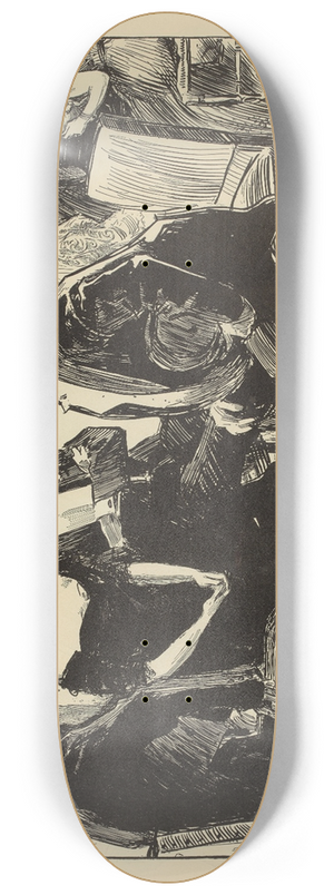 Charles Dana Gibson - She is the subject of more hostile criticism 8.25 inch art skate deck