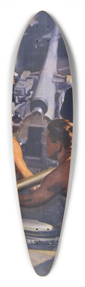 Howard Crosby Renwick - A message from America 39.3 inch art pintail longboard deck