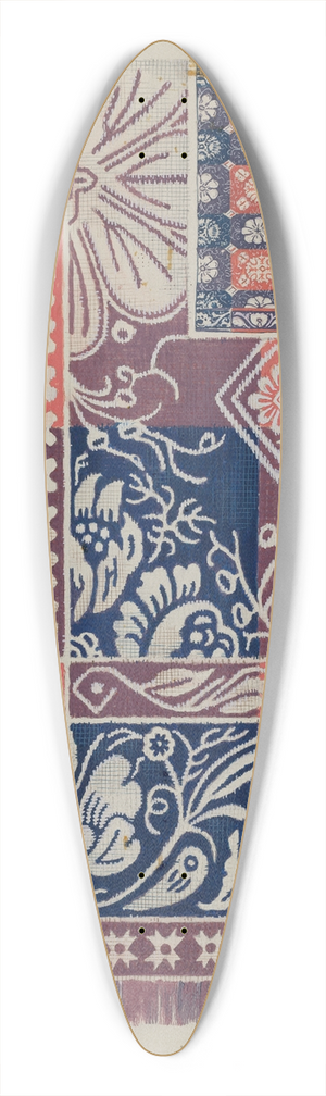 Howard H. Sherman - Woven Coverlet 39.3 inch art pintail longboard deck
