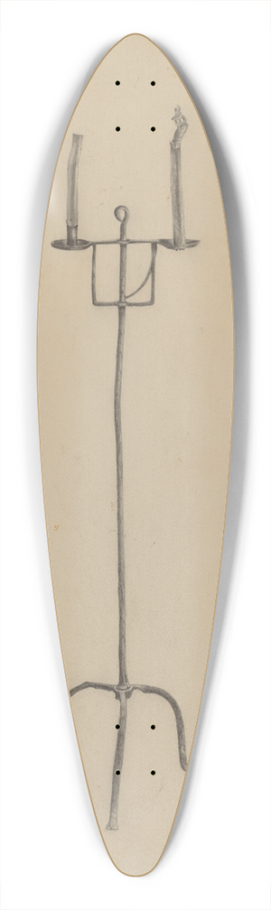 Howard Lumbard - Adjustable Candle Holder 39.3 inch art pintail longboard deck