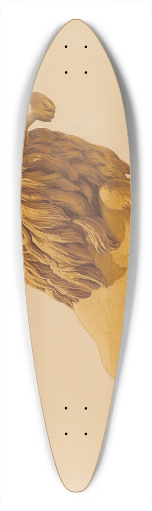 Howard Weld - Circus Wagon Lion 39.3 inch art pintail longboard deck