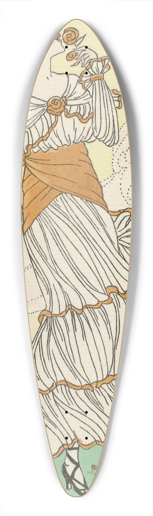 H. Robert Dammy - Robe de Garden Party 39.3 inch art pintail longboard deck