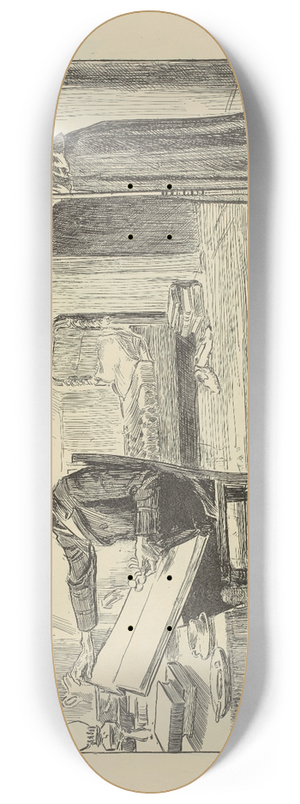Charles Dana Gibson - Studies in expression. 8.25 inch art skate deck Charles Dana Gibson - Studies in expression. 8.25 inch art skate deck