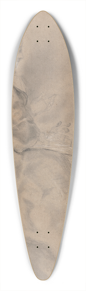 Hubert-Franois Gravelot - Study of a Seated Lady 39.3 inch art pintail longboard deck