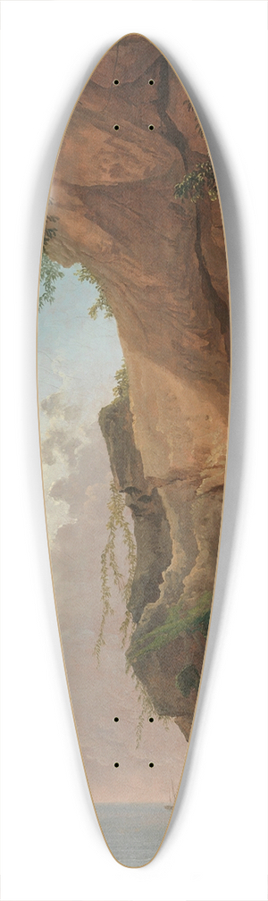 Hubert Robert - The Mouth of a Cave 39.3 inch art pintail longboard deck