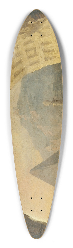 Hubert Robert - View Of Antiquities Under An Arch 39.3 inch art pintail longboard deck
