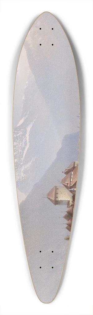 Hubert Sattler - Schloss Chillon 39.3 inch art pintail longboard deck