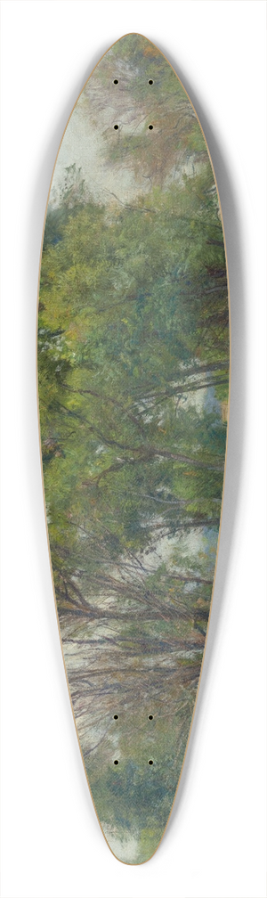 Hugh Bolton Jones - A Meadow Stream 39.3 inch art pintail longboard deck