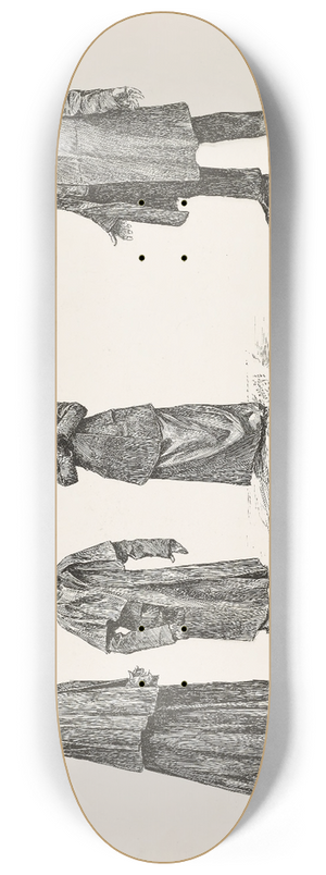 Charles Dana Gibson - That delicious moment  When you meet the nobleman your daughter captured in europe 8.25 inch art skate deck