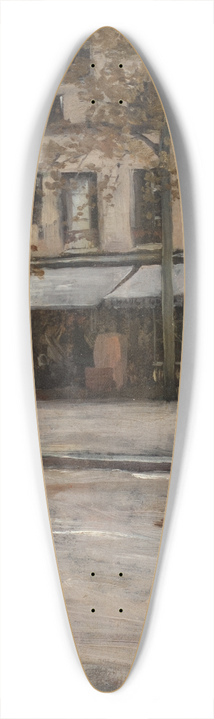 Hugo Birger - A Street in Paris. Study from Montmartre 39.3 inch art pintail longboard deck