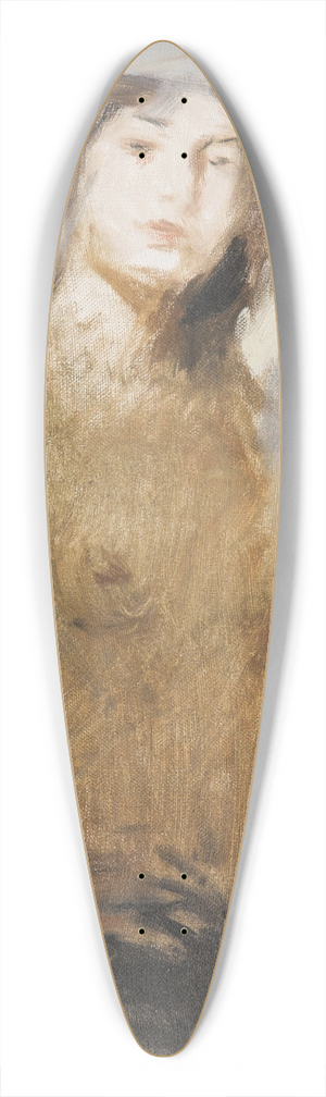 Hugo Boettinger - A Study of a Nude Girl 39.3 inch art pintail longboard deck