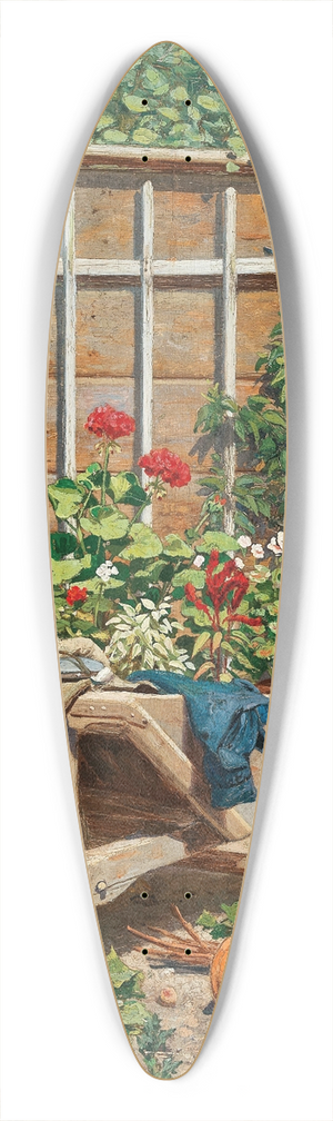 Hugo Charlemont - Gartenidyll 39.3 inch art pintail longboard deck