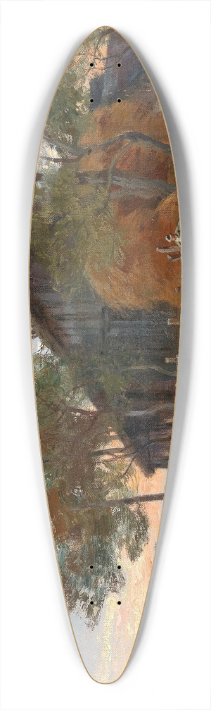 Hugo Darnaut - Motif of Plankenberg 39.3 inch art pintail longboard deck