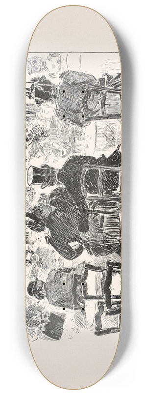 Charles Dana Gibson - The Ambassadeurs 8.25 inch art skate deck
