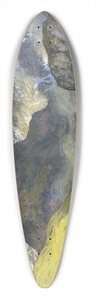 Hugo Hodiener - An Alpine Landscape 39.3 inch art pintail longboard deck