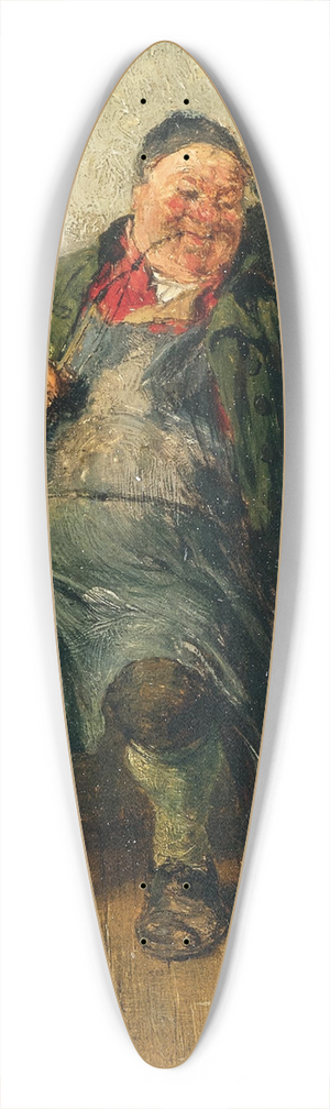 Hugo Kauffmann - An Innkeeper with Puppies 39.3 inch art pintail longboard deck