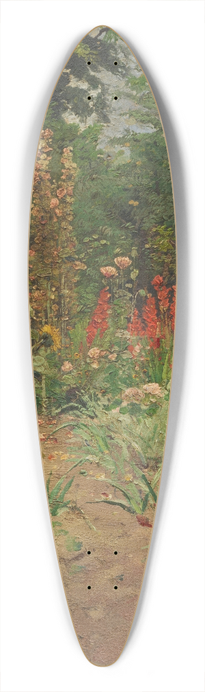Hugo Mhlig - Blumengarten 39.3 inch art pintail longboard deck