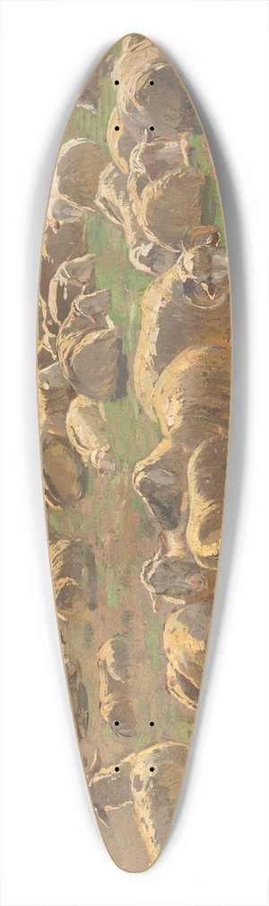 Hugo Mhlig - Sheep 39.3 inch art pintail longboard deck
