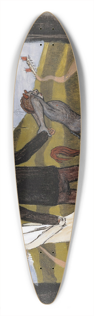 Hugo Simberg - At the Crossroads 39.3 inch art pintail longboard deck Hugo Simberg - At the Crossroads 39.3 inch art pintail longboard deck