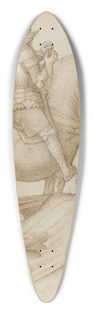 Hugo van der Goes - Saint George and the Dragon 39.3 inch art pintail longboard deck