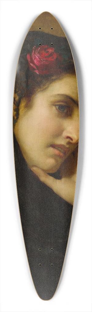 Hugues Merle - A Spanish Beauty 39.3 inch art pintail longboard deck