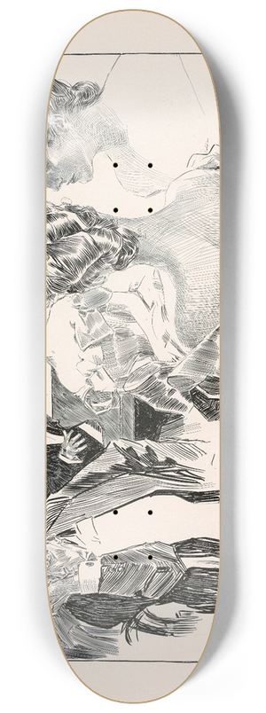 Charles Dana Gibson - The Comic Song 8.25 inch art skate deck