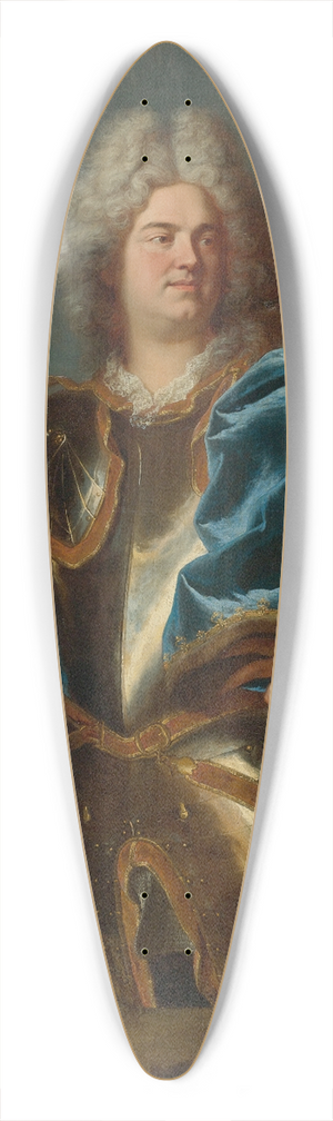 Hyacinthe Rigaud - Portrait of A Man, Traditionally Called Claude Louis Hector, Duc De Villars (1653-1734) 39.3 inch art pintail longboard deck