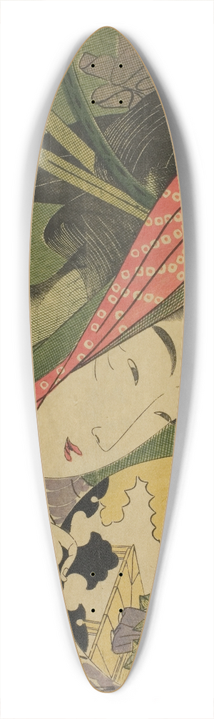 Ichirakutei Eisui - The Courtesan Takigawa of the Ogiya, from the series Beauties of the Five Festivals (Bijin gosekku) 39.3 inch art pintail longboard deck