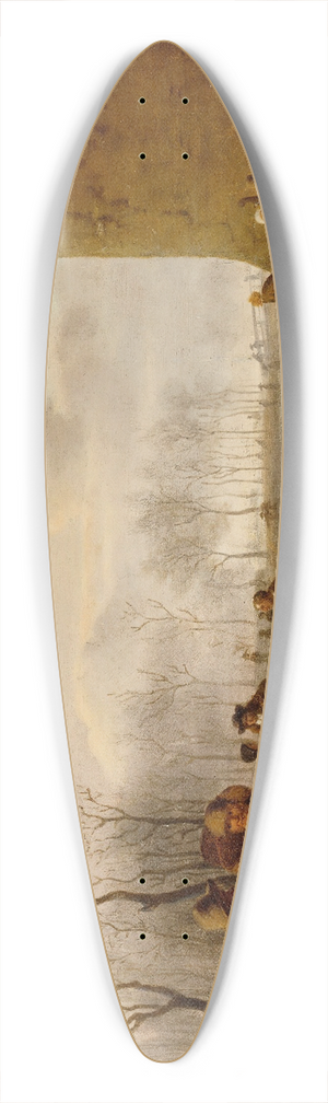 Ida Silfverberg - Ice Skaters 39.3 inch art pintail longboard deck