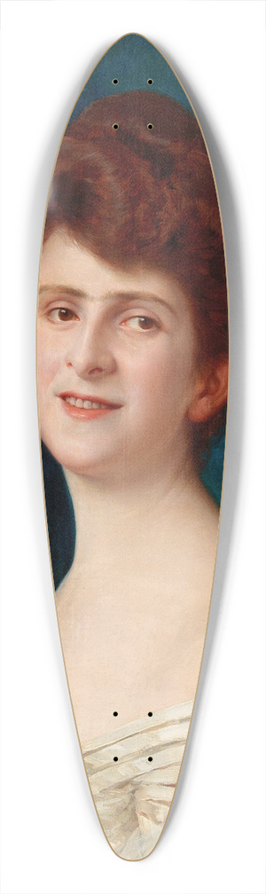 Ignace Spiridon - Portrt einer rothaarigen Dame 39.3 inch art pintail longboard deck
