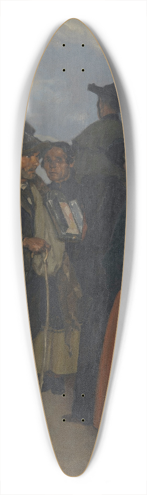 Ignacio Zuloaga - Spaanse boeren op de markt 39.3 inch art pintail longboard deck