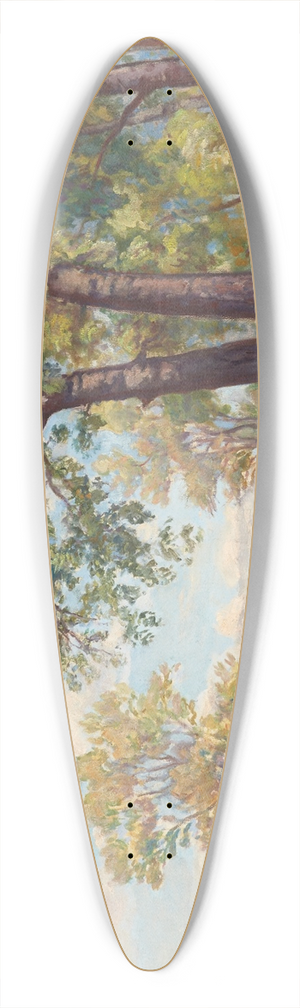 Ignacy Piekowski - Forest Landscape 39.3 inch art pintail longboard deck