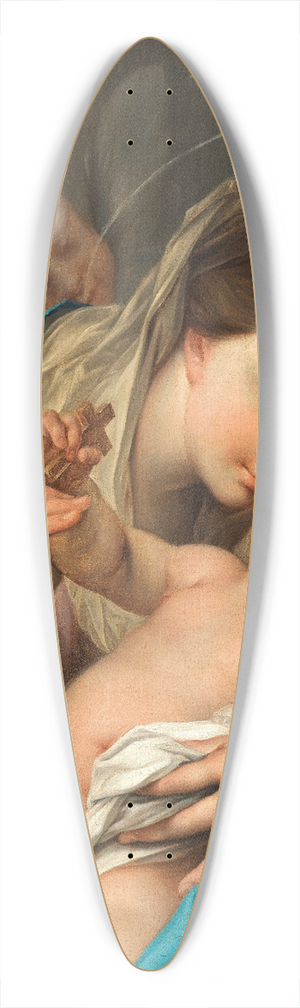 Ignazio Stern - The Madonna and Child with angels 39.3 inch art pintail longboard deck